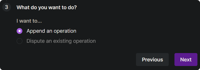 Image of selecting "Append an operation" into boat.kelinci.net's PLC applicator